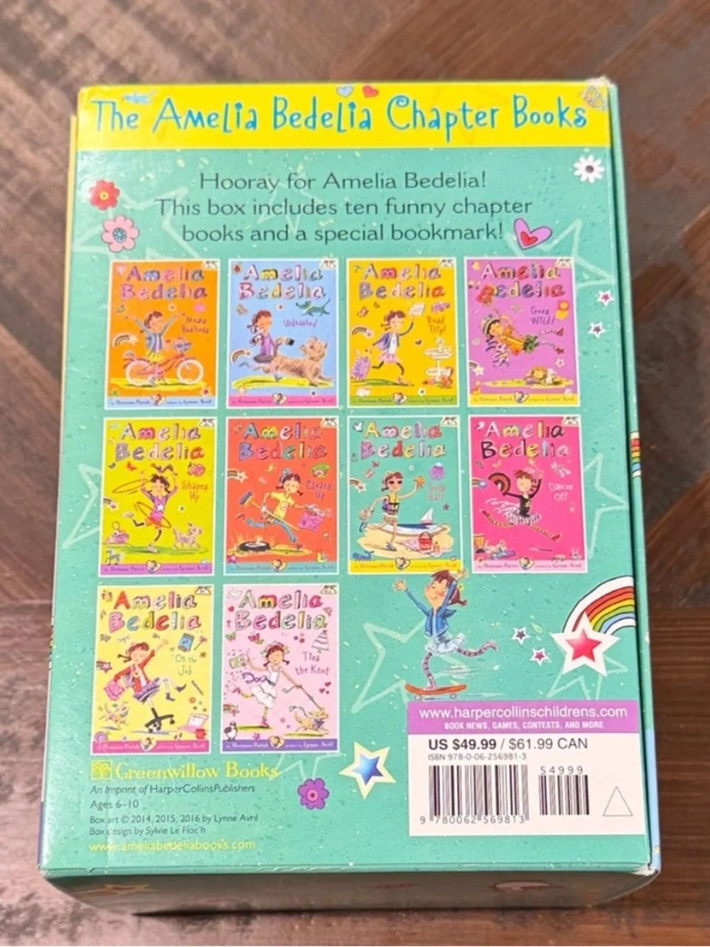 Amelia Bedelia Chapter Books 10-Book Box Herman Parish Kids Complete Set.